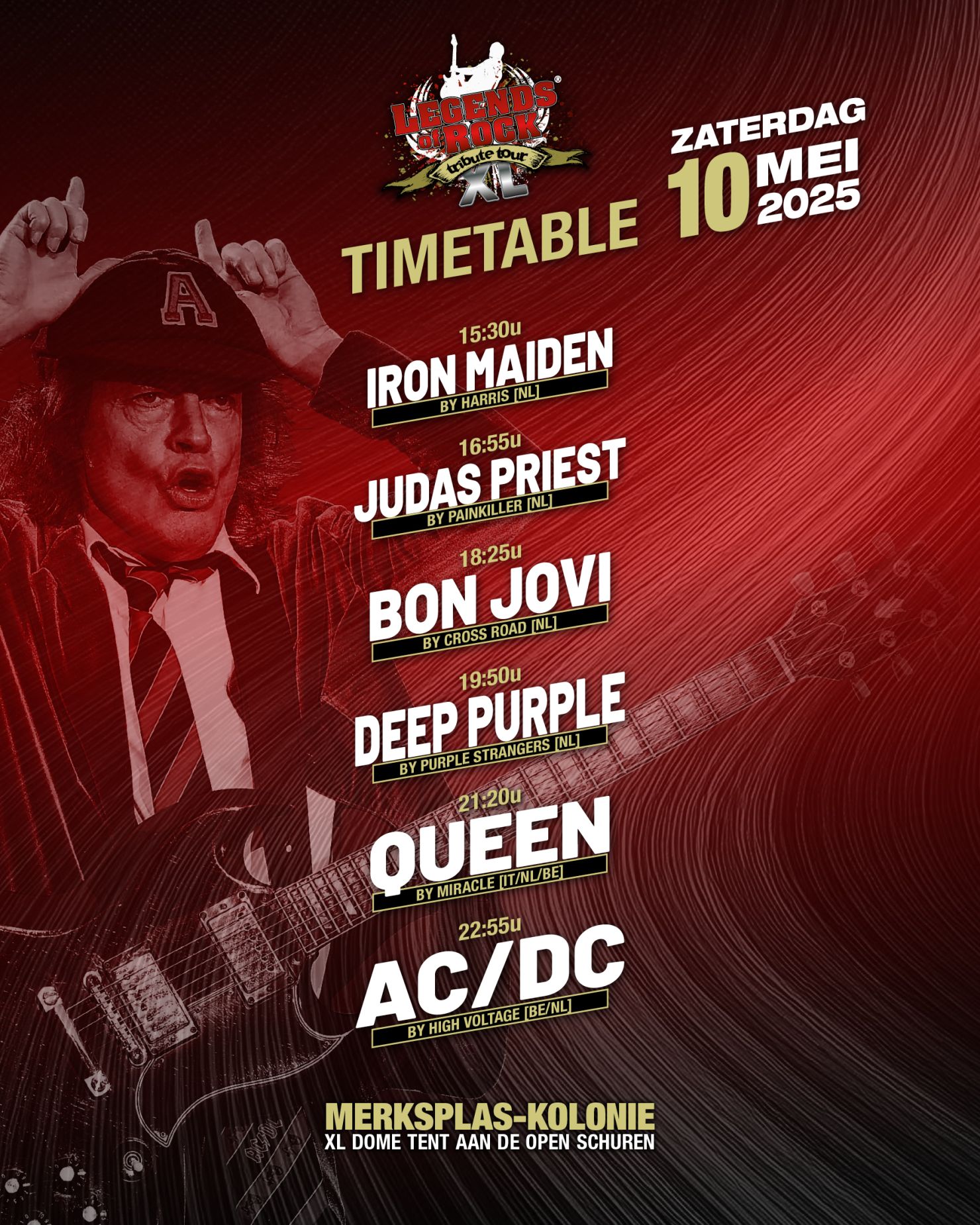 Timetable Legends of Rock Timetable Legends of Rock