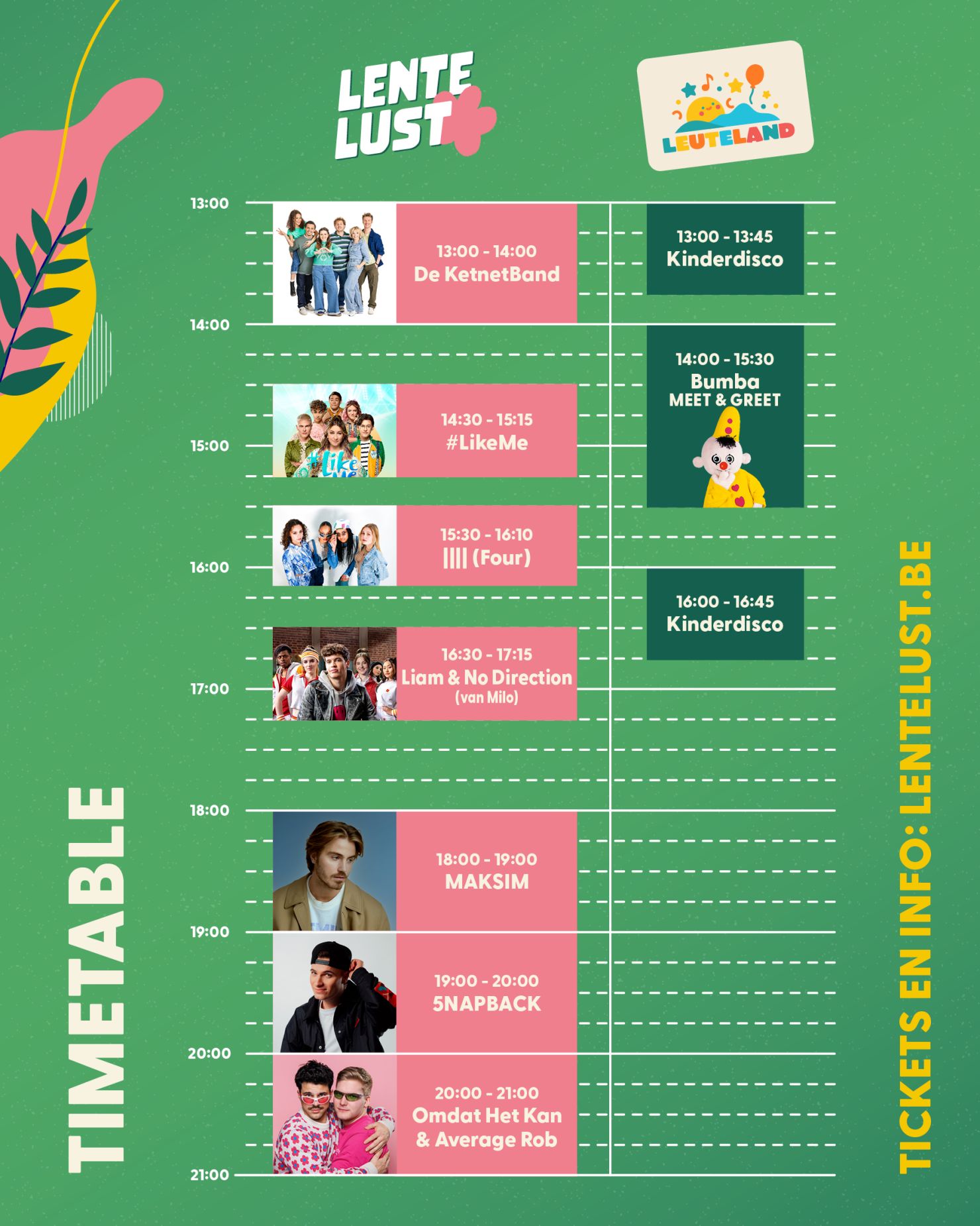 Timetable Lentelust
